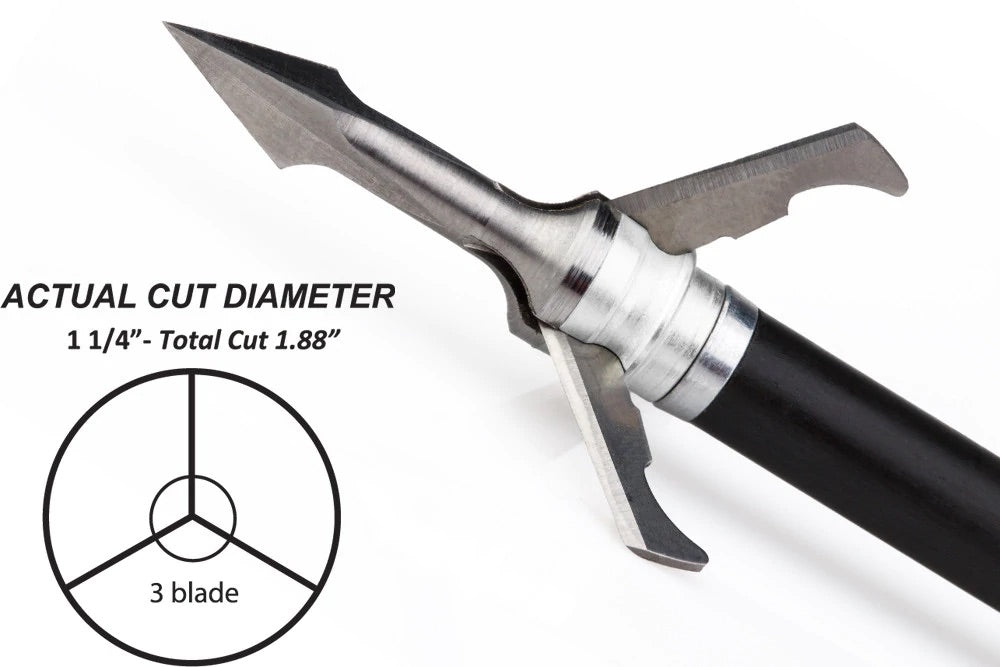 Grim Reaper FATAL STEEL MECHANICAL BROADHEADS