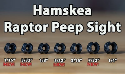 Hamskea RAPTOR PEEP Sight (Black)(Multiple Sizes)