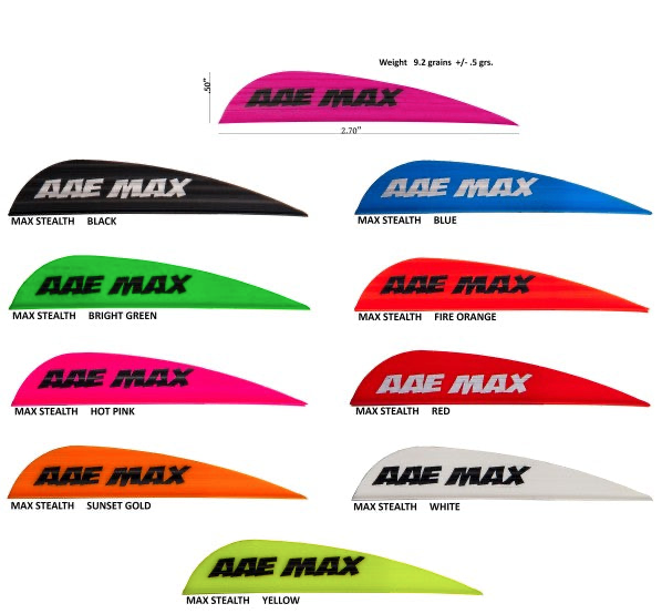 AAE Max Stealth 2.7" Vanes 12 pack