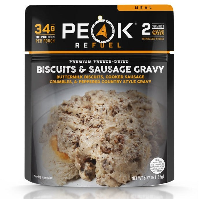 Peak Refuel Biscuits and Sausage Gravy