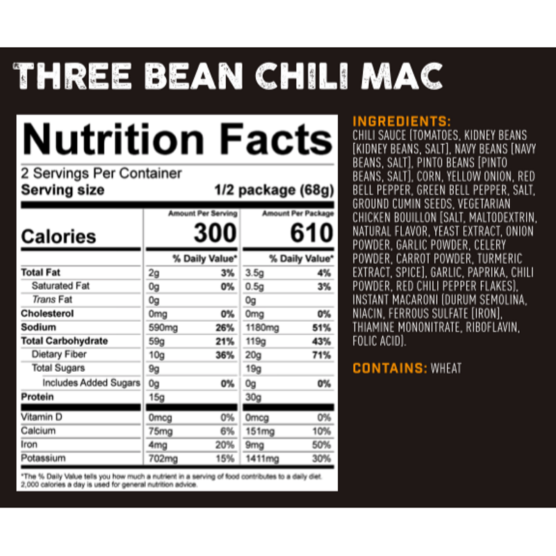 Peak Refuel Three Bean Chili Mac