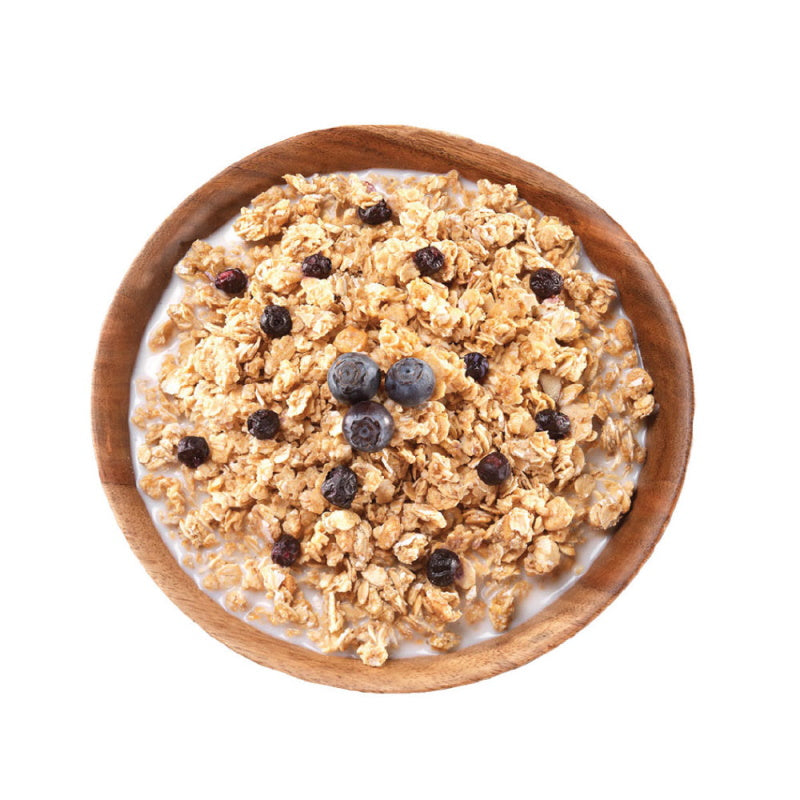 Mountain House Granola with Milk and Blueberries