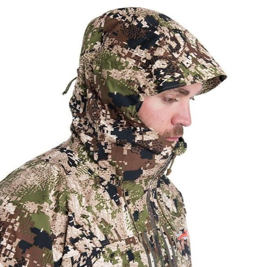 Sitka Stormfront jacket Subalpine side hood