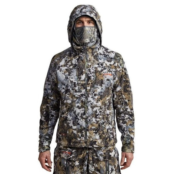 Sitka Stratus Jacket Elevated face mask